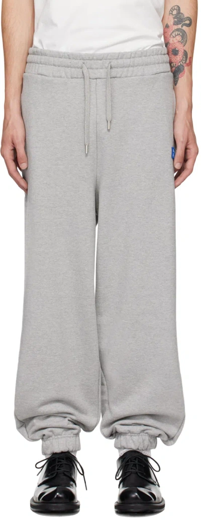 Ader Error Gray Trs Tag Sweatpants In Grey