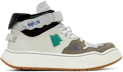 Ader Error Green & Gray Log Khalif Sneakers