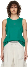 Ader Error Green Layered Tank Top In Green