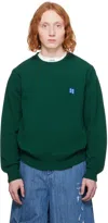 ADER ERROR GREEN SIGNIFICANT PATCH SWEATER