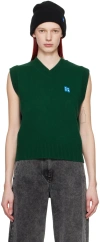Ader Error Green Trs Tag Vest In Green
