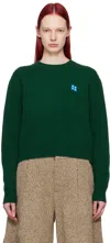ADER ERROR GREEN SIGNIFICANT TRS TAG SWEATER