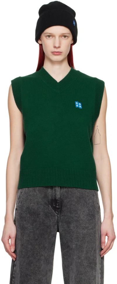 Ader Error Green Trs Tag Vest