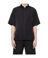 Ader Error Half Sleeve Shirt In Black