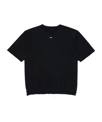 Ader Error Half Sleeve Sweatshirt In Black