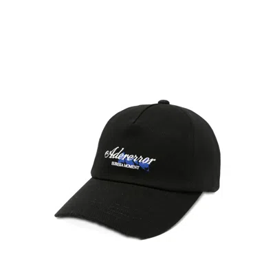 Ader Error Embroidered-logo Baseball Cap In Black
