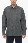 ADER ERROR HIDDEN BUTTONING CHECKED SHIRT