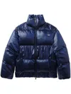 Ader Error High-neck Puffer Jacket In Blue