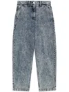 Ader Error High-rise Boyfriend Jeans In Blue