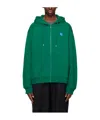 Ader Error Hooded Casual Jacket In Green