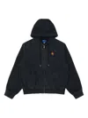 Ader Error Hooded Drawstring Jacket In Black