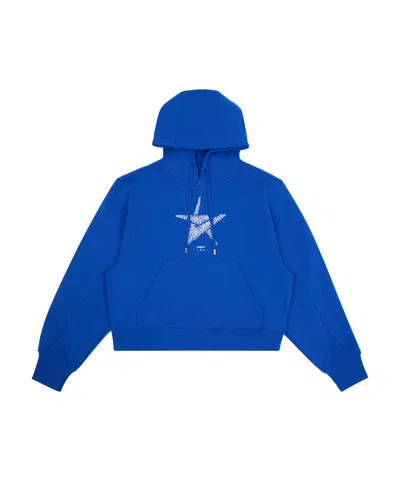 Ader Error Hooded Sweater In Blue