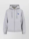 Ader Error Hooded Sweatshirt With Front Pockets And Drawstring In Gray