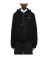 Ader Error Hooded Zipper Casual Jacket In Black