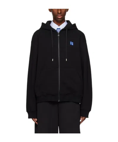 Ader Error Hooded Zipper Casual Jacket In Black