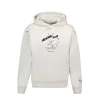 Ader Error Logo-print Stretch-cotton Hoodie In White