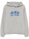 Ader Error Hoodie With Logo In Gray