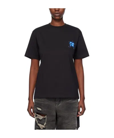 Ader Error Item O-neck Short-sleeved T-shirt In Black