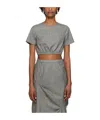 Ader Error Item O-neck Short-sleeved T-shirt In Gray