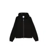 Ader Error Contrast-stitch Hoodie In Black