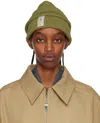 Ader Error Khaki Montblanc Beanie In Khaki
