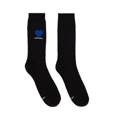 Ader Error Knitted Inlaid Socks In Black