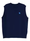 Ader Error Knitted Vest In Blue