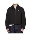 Ader Error Lapel Long Sleeve Casual Jacket In Black