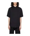 Ader Error Lapel Short-sleeved Shirt In Black