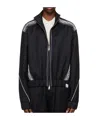 Ader Error Lawn Zipper Casual Jacket In Black