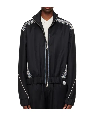 Ader Error Lawn Zipper Casual Jacket In Black