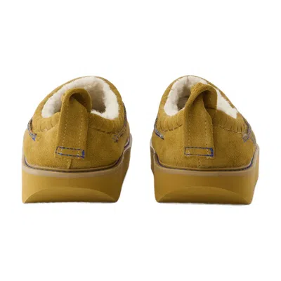 Ader Error Leather Slip-on Slipper In Brown