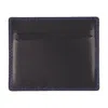 Ader Error Leather With Contrast Stitching Card Case In Black