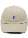 Ader Error Logo-appliqué Cotton Cap In Neutrals