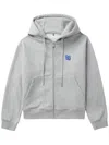 Ader Error Gray Significant Tag Hoodie In Grey