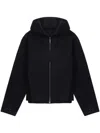 Ader Error Logo-appliqué Hoodie In Black