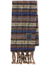Ader Error Logo-appliqué Scarf In Brown