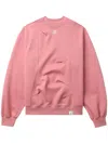 Ader Error Logo-appliqué Sweatshirt In Pink