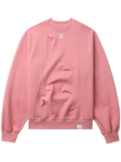 Ader Error Logo-appliqué Sweatshirt In Pink