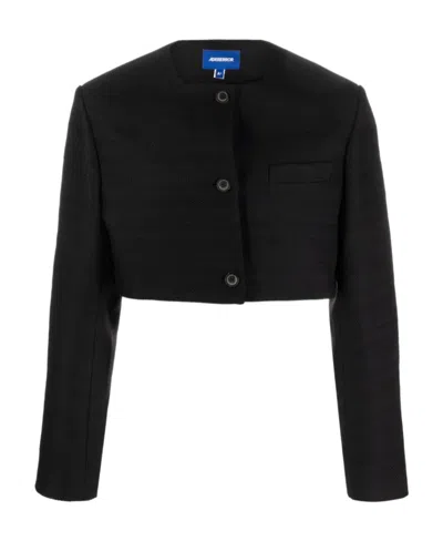 Ader Error Logo Casual Jacket In Black