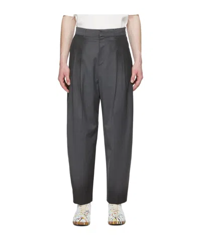 Ader Error Logo Casual Pants In Black