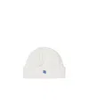 Ader Error Logo-appliqué Knitted Beanie In White