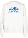 Ader Error Logo Crewneck Sweatshirt In Neutrals