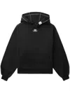 Ader Error Logo-embroidered Hoodie In Black