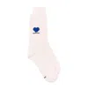 Ader Error Logo Embroidery And Ankle Socks In White