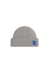 Ader Error Gray Logo Beanie In Gray