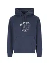 Ader Error Logo Hoodie In Blue