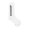 Ader Error Logo Letter Knitted Socks In White