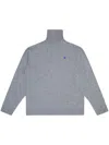 Ader Error Logo-patch Knit Jumper In Grey