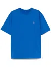 Ader Error Short-sleeved Crew Neck T-shirt In Blue